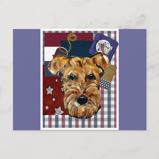 AIREDALE TERRIER POSTCARD (Front)