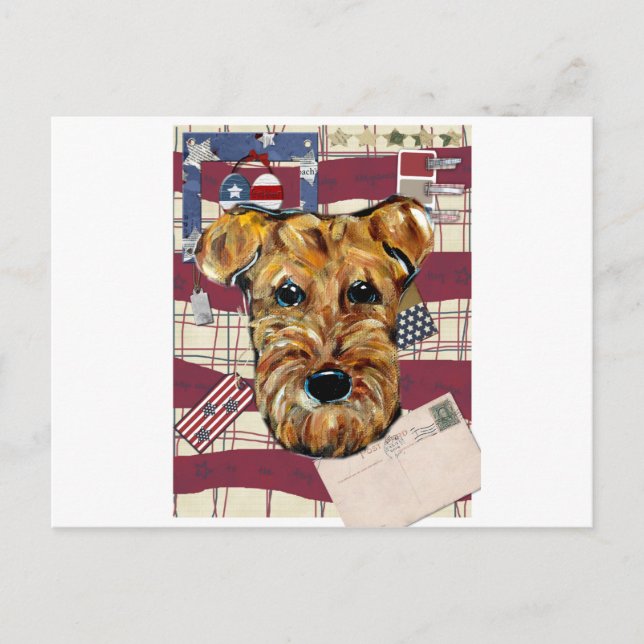 AIREDALE TERRIER POSTCARD (Front)