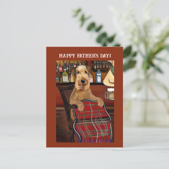 Airedale Terrier     Postcard (Standing Front)