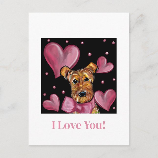 AIREDALE TERRIER   POSTCARD (Front)