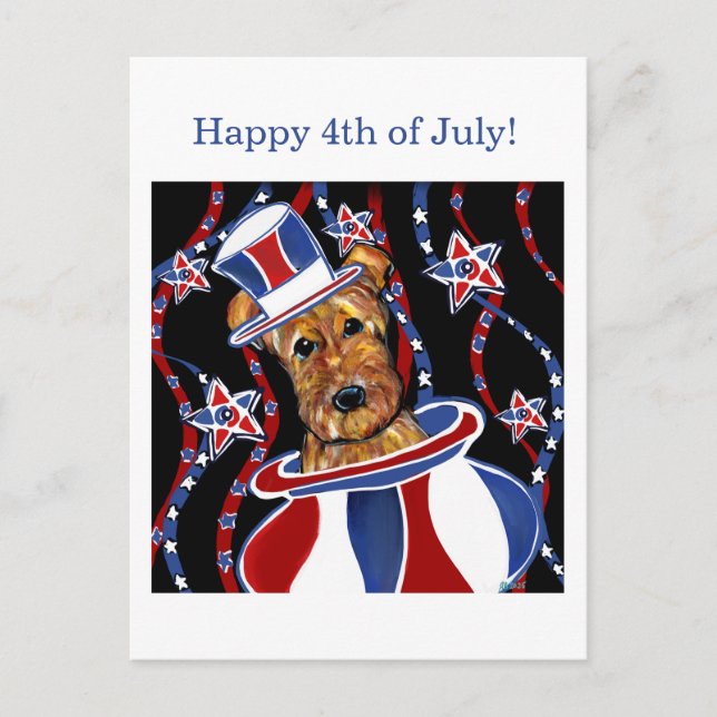 AIREDALE TERRIER   POSTCARD (Front)