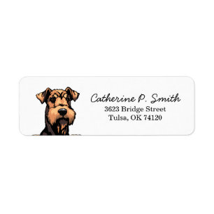Airedale Terrier Return Address