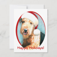 Airedale Terrier Santa