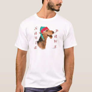 Airedale Terrier Santa Paws T-Shirt