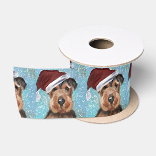 AIREDALE TERRIER SATIN RIBBON