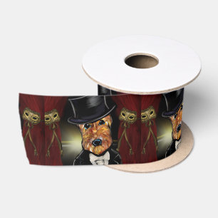 AIREDALE TERRIER SATIN RIBBON