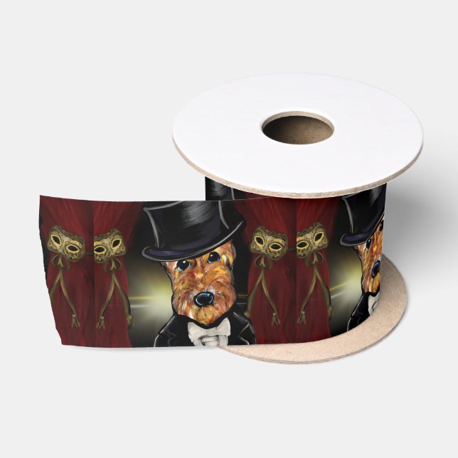 AIREDALE TERRIER   SATIN RIBBON (Spool)