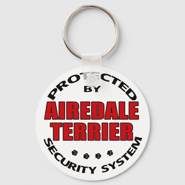 Airedale Terrier Security Key Ring (Front)