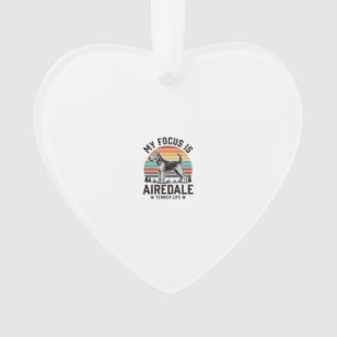 Airedale Terrier Shirt Vintage Dog Lover Graphic_1 Ornament
