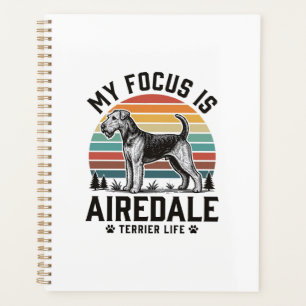 Airedale Terrier Shirt Vintage Dog Lover Graphic_1 Planner