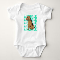 Airedale terrier sitting down