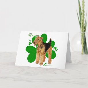 Airedale Terrier St Paddy Card