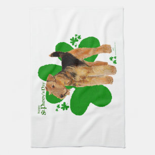 Airedale Terrier St Paddy Tea Towel