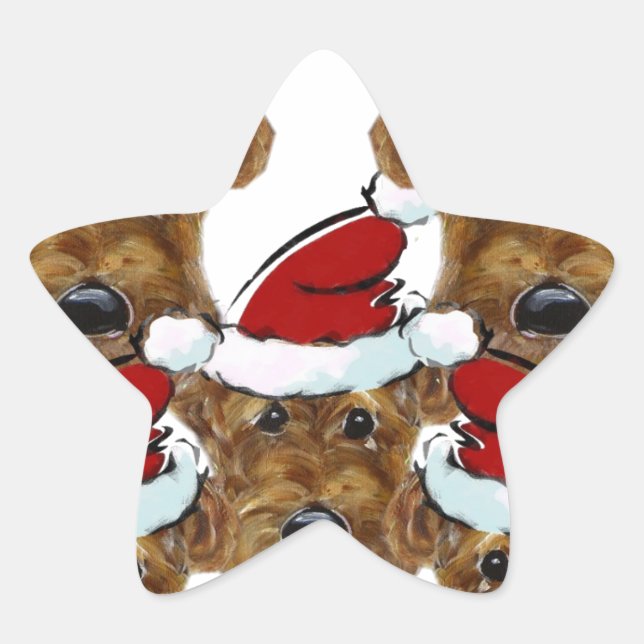 AIREDALE TERRIER STAR STICKER (Front)