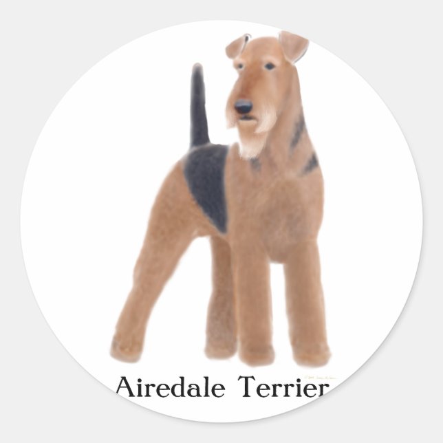 Airedale Terrier Sticker (Front)