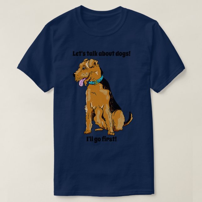 Airedale Terrier T-Shirt (Design Front)