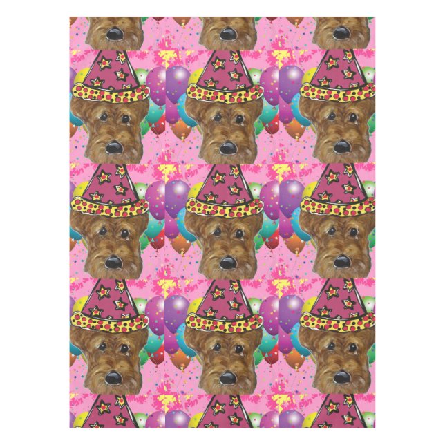 AIREDALE TERRIER TABLECLOTH (Front)