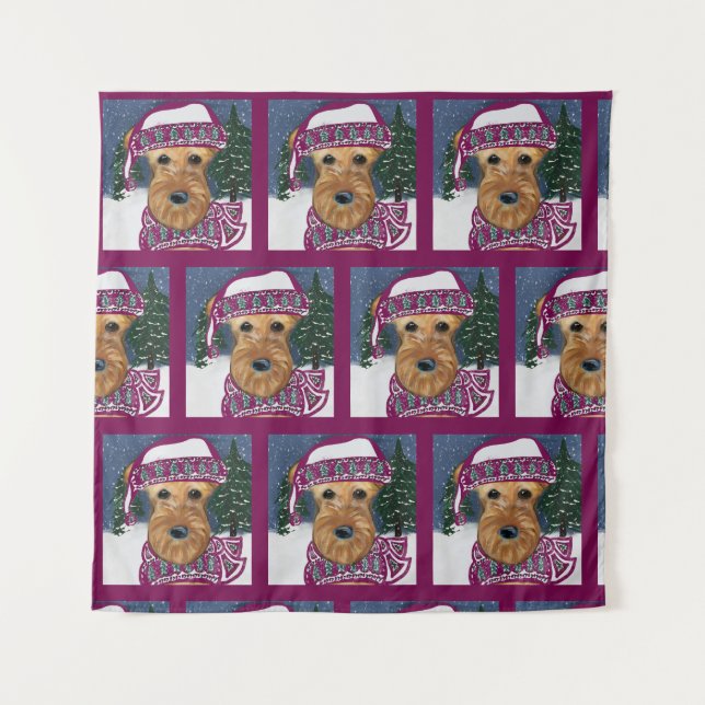 AIREDALE TERRIER   TAPESTRY (Front)
