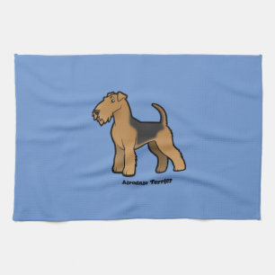 airedale terrier tea towel