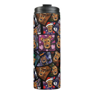 AIREDALE TERRIER THERMAL TUMBLER