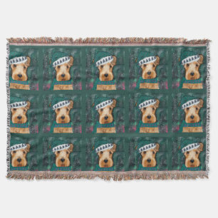 Airedale Terrier  Throw Blanket