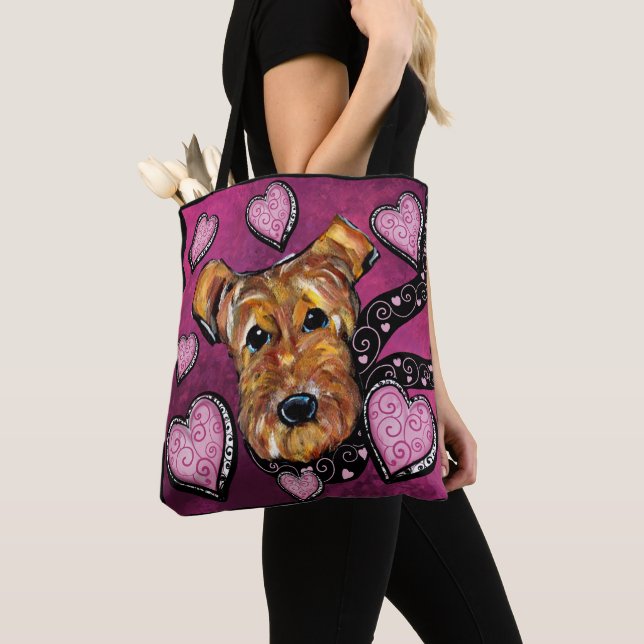  AIREDALE TERRIER      TOTE BAG (Close Up)