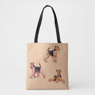 Airedale Terrier Tote Bag