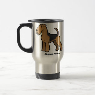 airedale terrier travel mug