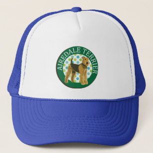 Airedale terrier trucker hat
