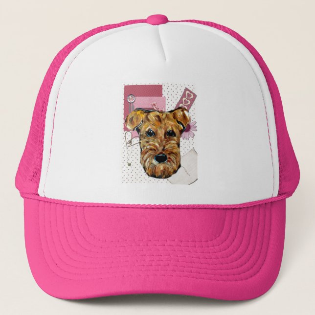 AIREDALE TERRIER TRUCKER HAT (Front)