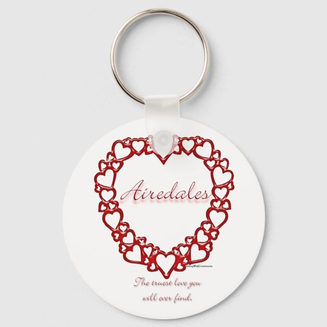 Airedale Terrier True Love - Keychain (Front)