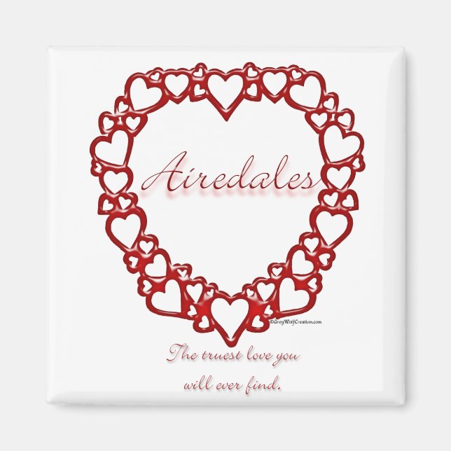 Airedale Terrier True Love Magnet (Front)