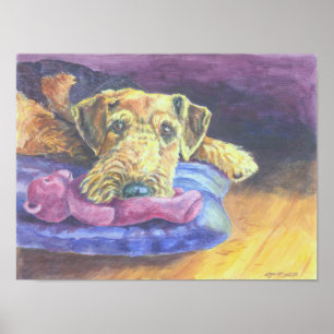 Airedale Terrier Wall Print