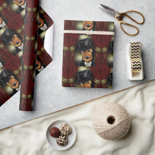 AIREDALE TERRIER WRAPPING PAPER