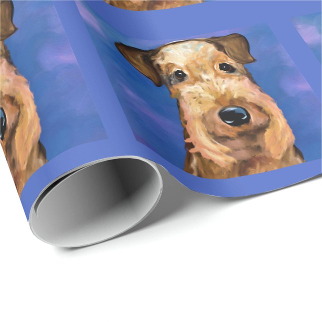  AIREDALE TERRIER          WRAPPING PAPER (Roll Corner)