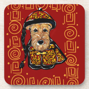 Airedale Terrier Year of the Dog Coaster