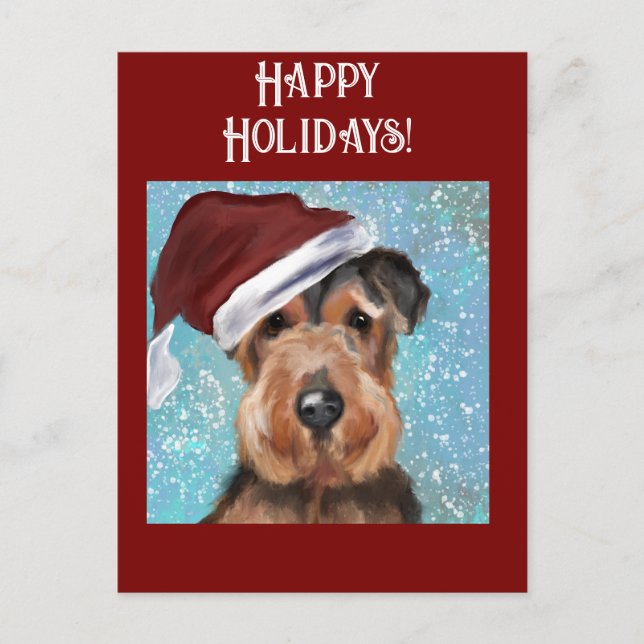 AIREDALE TERRIERS POSTCARD (Front)