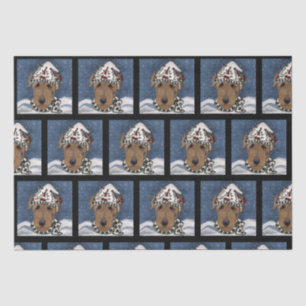 AIREDALE TERRIERS TISSUE PAPER