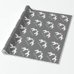 Airedale Terriers Wedding with Custom Text Wrapping Paper<br><div class="desc">Original Dog Lover's Design. Customise with your own text. Great for wedding gifts!</div>