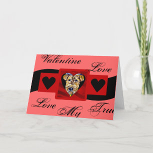 Airedale Valentine Holiday Card
