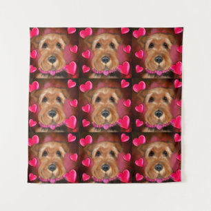 Airedale Valentine Tapestry