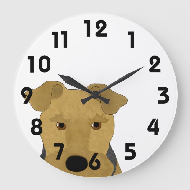Airedale Wall Clock (Front)