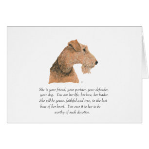 Airedale, Welsh, Lakeland Terrier Keepsake