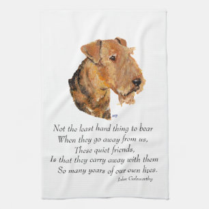 Airedale, Welsh, Lakeland Terrier Keepsake Tea Towel