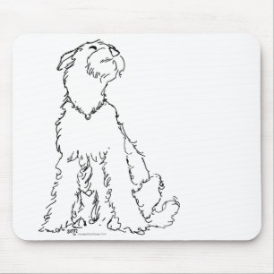 Airedale, Welsh or Lakeland Terrier Happiness Mouse Mat