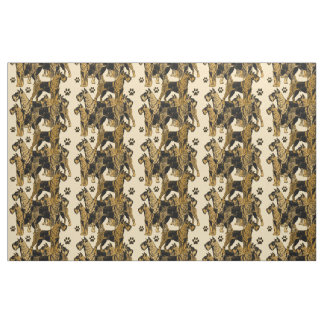 Airedales Patterned fabric