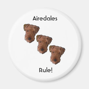 Airedales Rule! Magnet