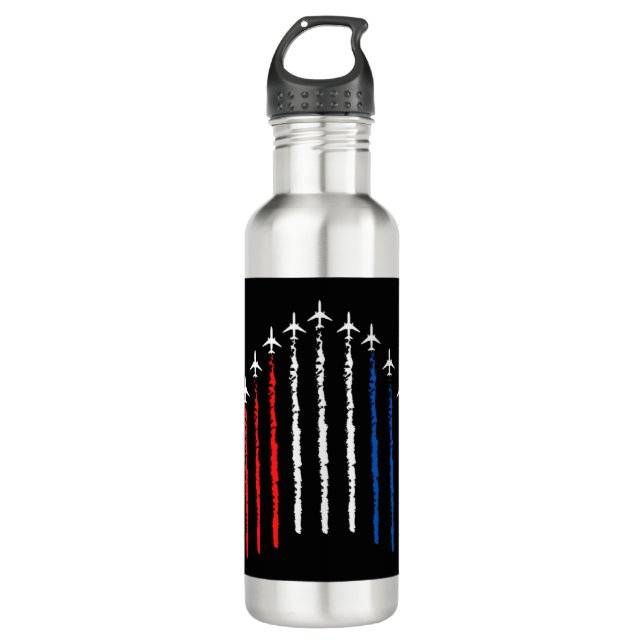Airforce Flyover  4th Of July 710 Ml Water Bottle (Front)