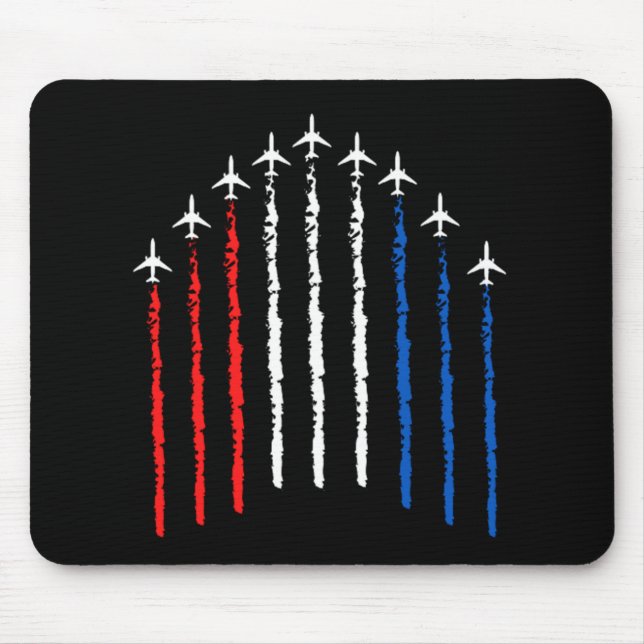 Airforce Flyover  4th Of July Mouse Mat (Front)