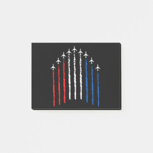 Airforce Flyover  4th Of July Post-it Notes